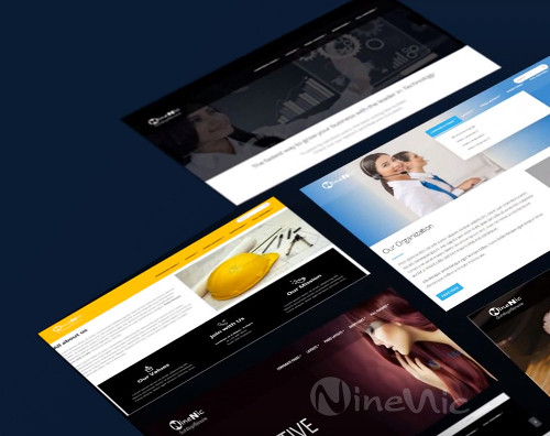 เว็บไซต์สำเร็จรูป ninenic ออกแบบ-เลือก-website-template